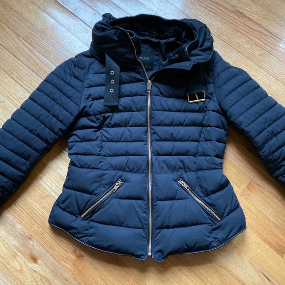 Zara Puffer Coat Fur Collar - Picture 3 of 6